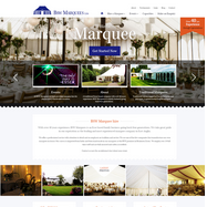 BSW Marquees website design