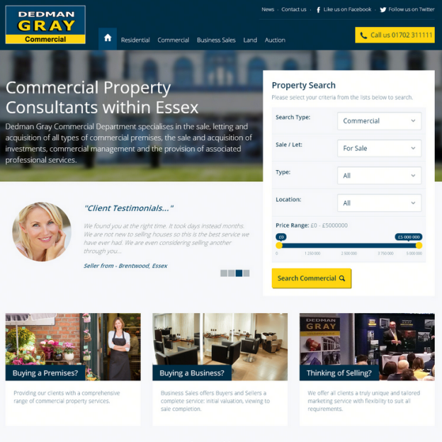 Dedman Gray Website Design