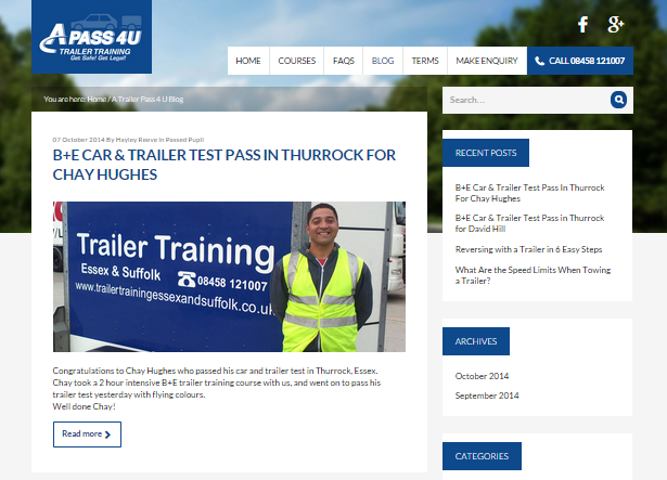 Trailer Training Blog