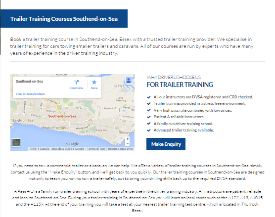 Trailer Training Southend