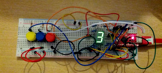 7 Segment Display and Buttons