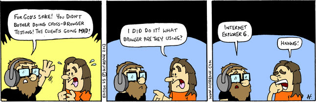 Internet Explorer 6 Web Design Comic