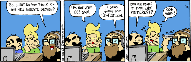 Pinterest Web Design Comic