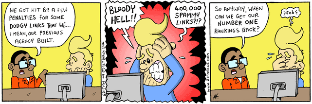 Spammy Links Comic