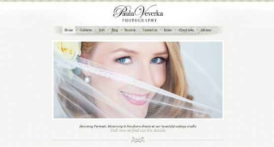 Paula Veverka Old Web Design