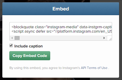 How To Embed Instagram
