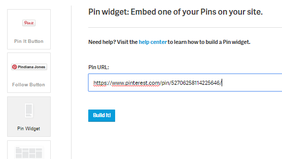 Embed Pinterest Pin