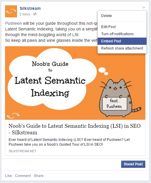 How To Embed Facebook Post