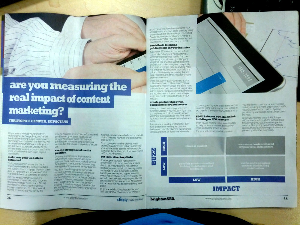 Duplicate Content in BrightonSEO magazine