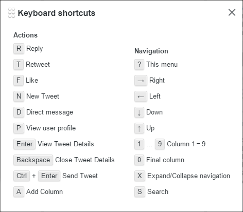 Keyboard Shortcuts