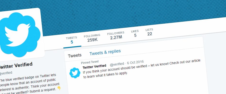 request Twitter blue-tick verification header