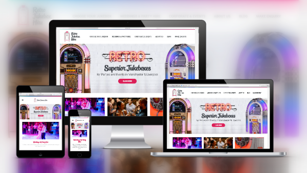 Retro Jukebox Hire Mobile Web Design