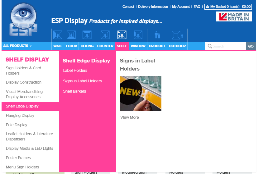 ESP Display Navigation