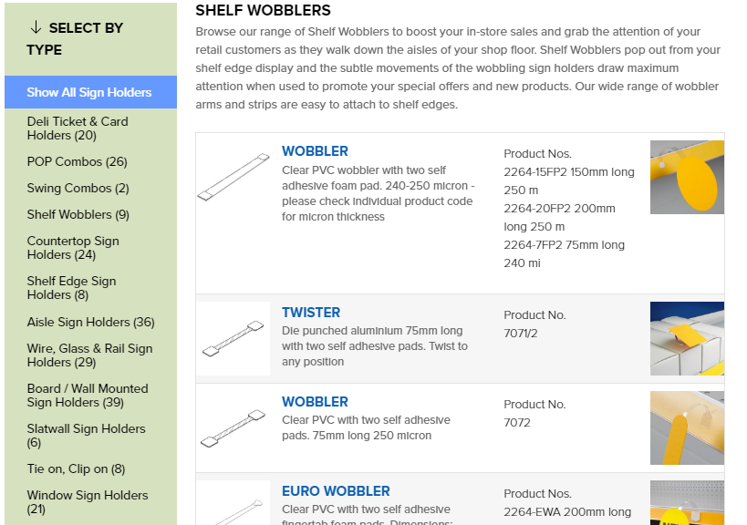 ESP Display Subcategory Design