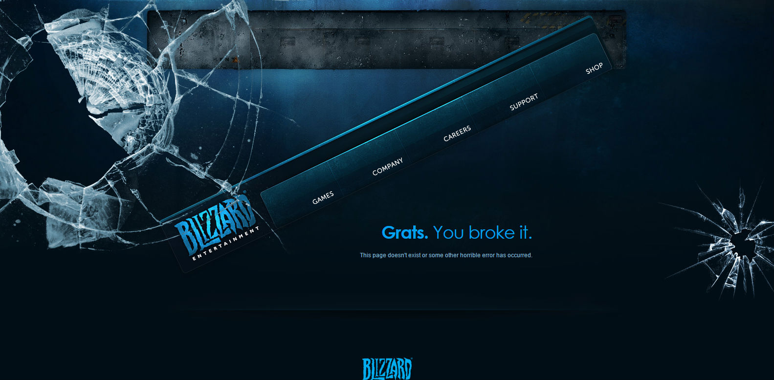 Blizzard 404 page