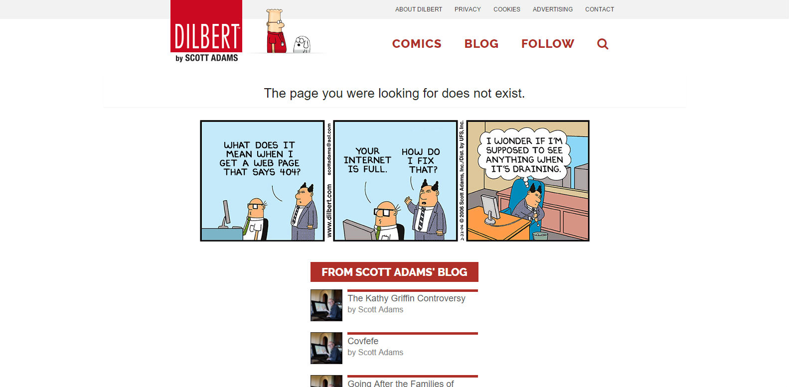 Dilbert 404 page