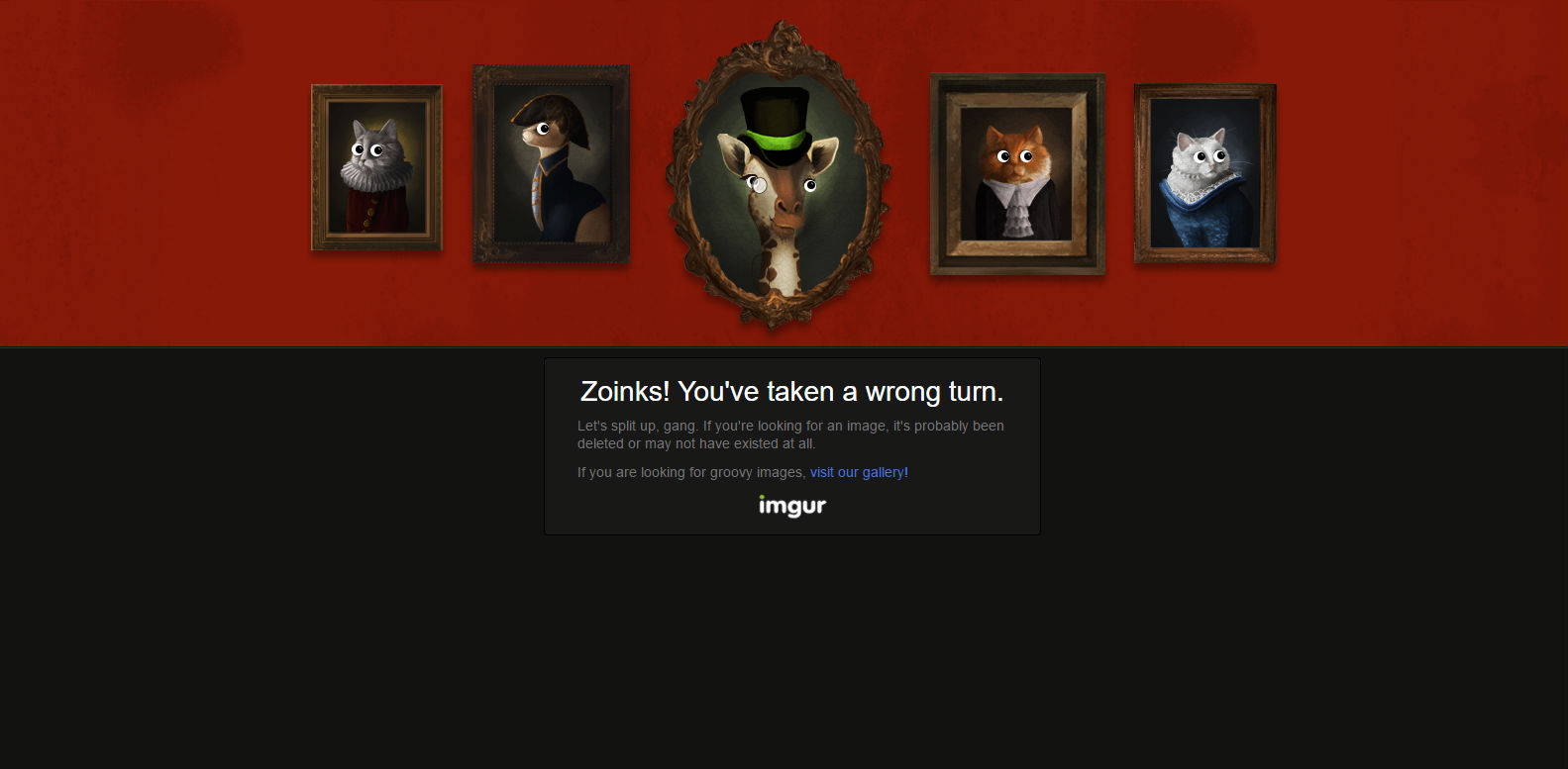 Imgur 404 page