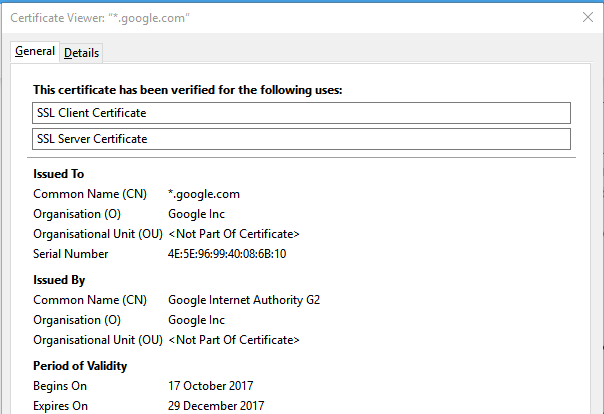 Google Wildcard SSL