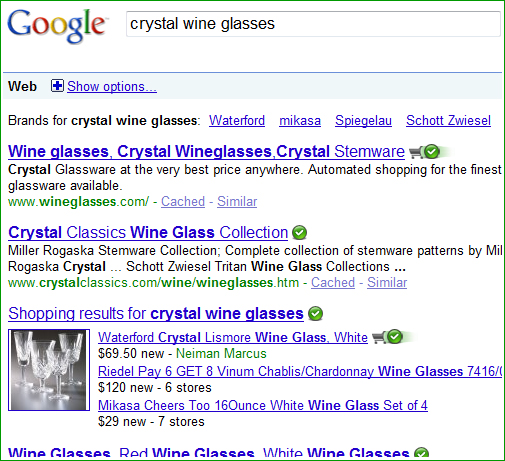 brand example crystal wine glass